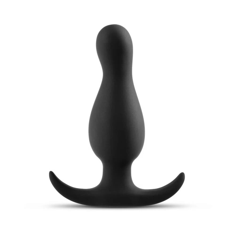 Anal Adventures Platinum Silicone Curve Plug Black thumbnail