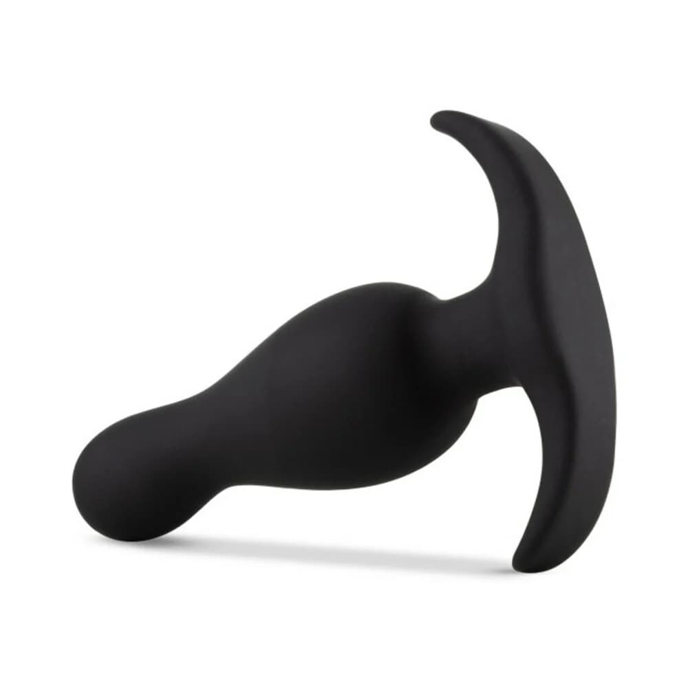 Anal Adventures Platinum Silicone Curve Plug Black thumbnail