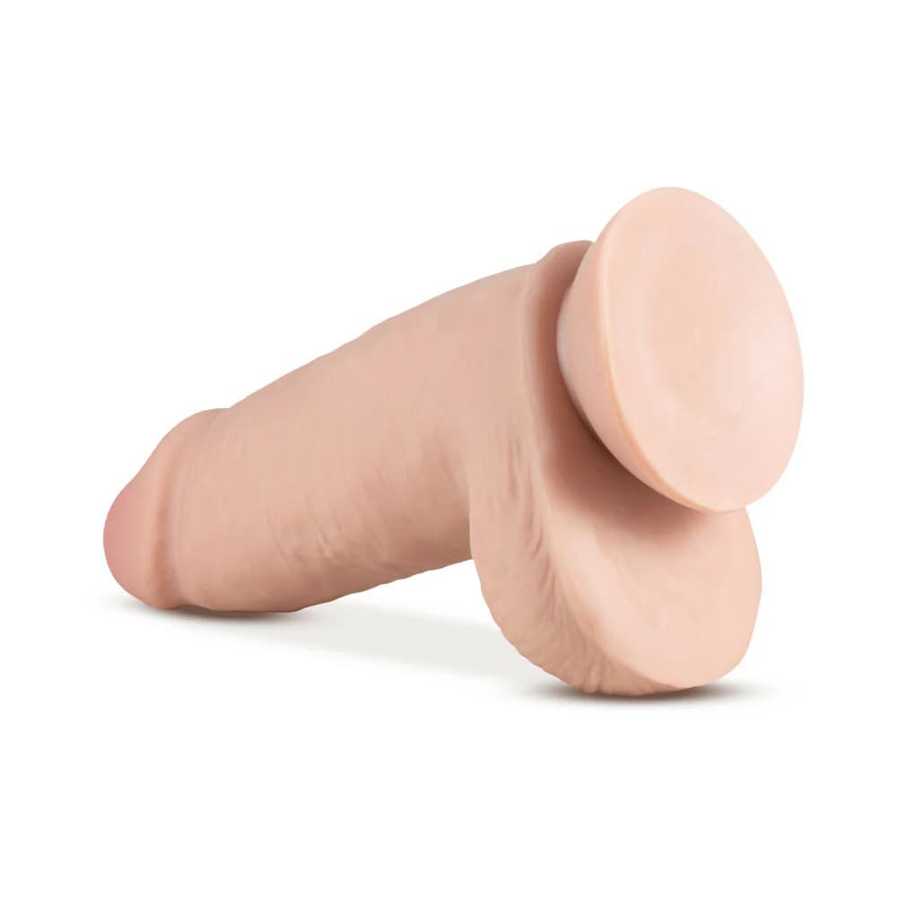 Au Naturel 2.75 Pounder 10 in. Posable Dual Density Dildo with Balls Beige thumbnail