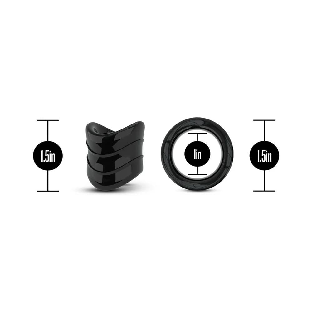 Stay Hard Beef Ball Stretcher Snug X Long 1 in. Black thumbnail