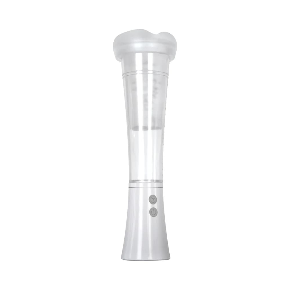 Zero Tolerance Sucking Good Rechargeable Vibrating Vacuum Pump Stroker Clear/White thumbnail