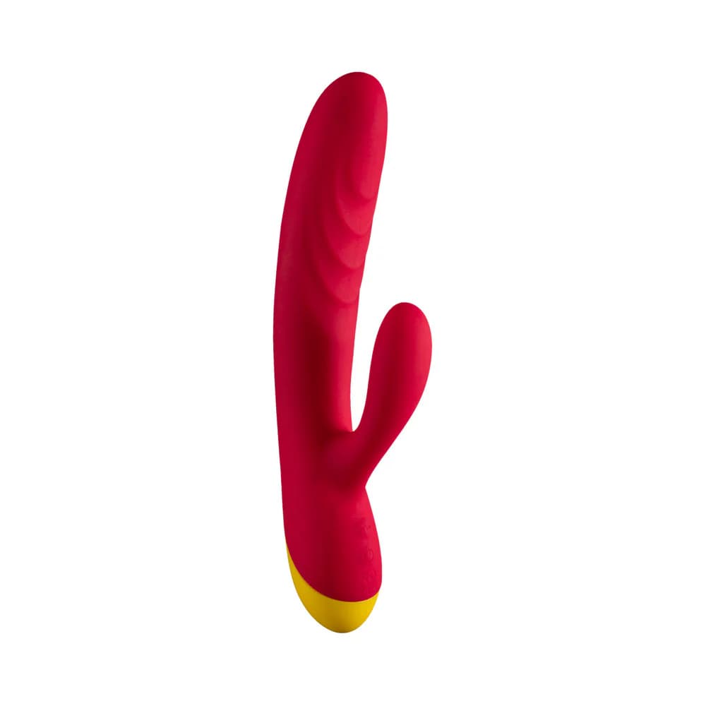 ROMP Jazz Rechargeable Silicone Rabbit Vibrator Berry thumbnail