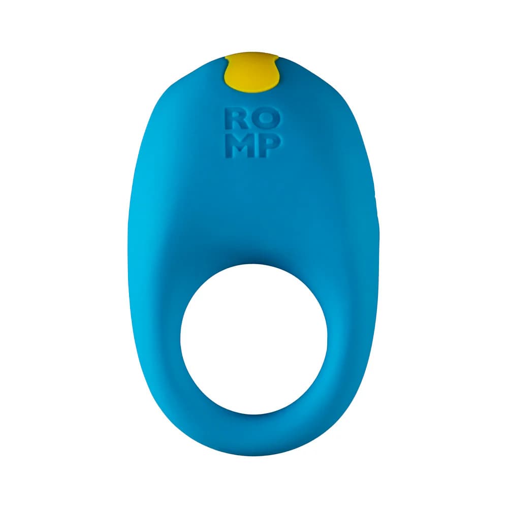 ROMP Juke Rechargeable Silicone Vibrating Penis Ring Light Blue thumbnail
