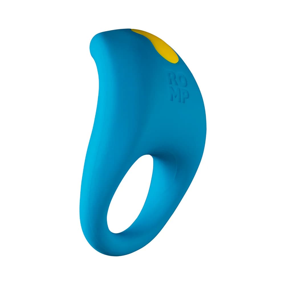 ROMP Juke Rechargeable Silicone Vibrating Penis Ring Light Blue thumbnail
