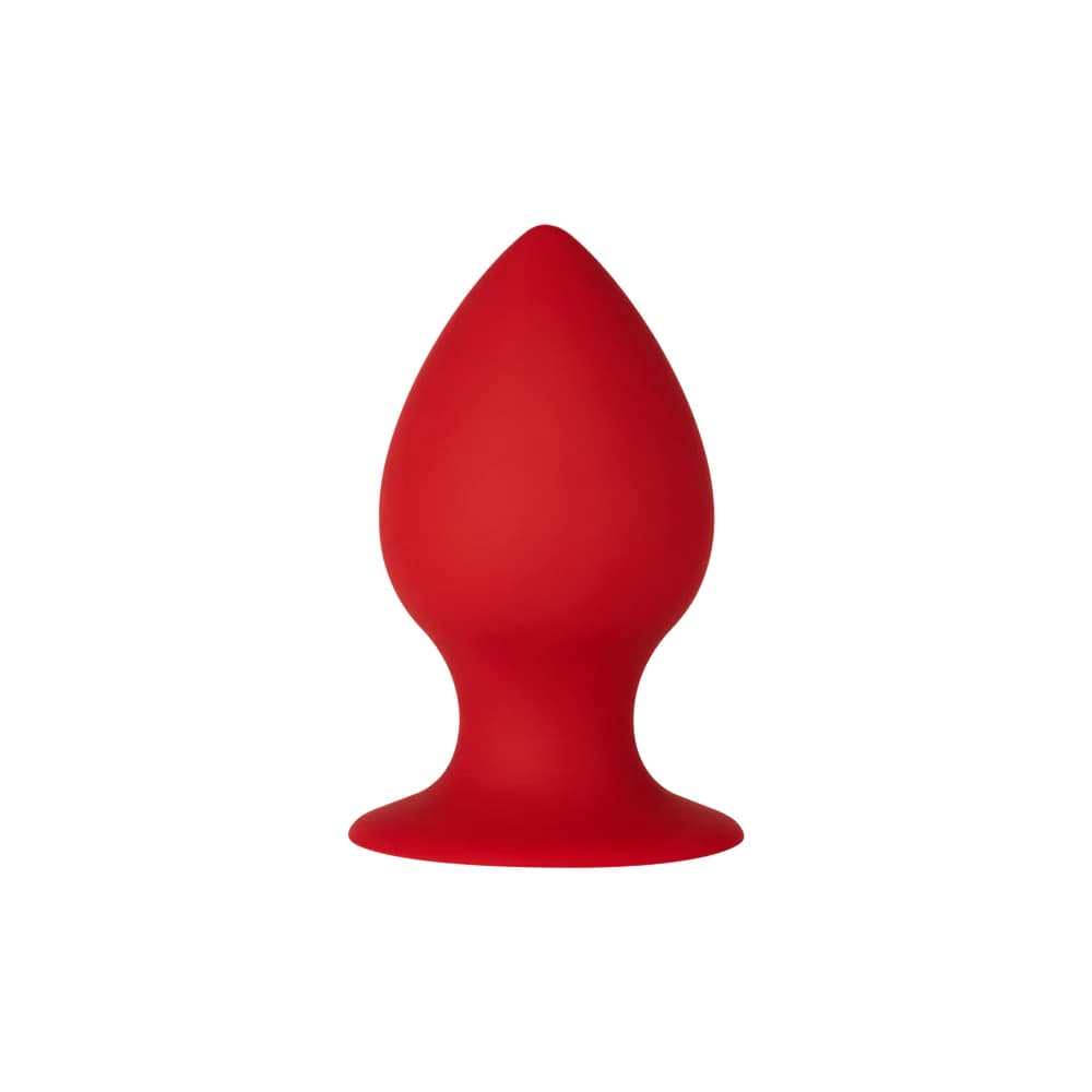 Forto F-98 Cone Silicone Anal Plug Small Red thumbnail