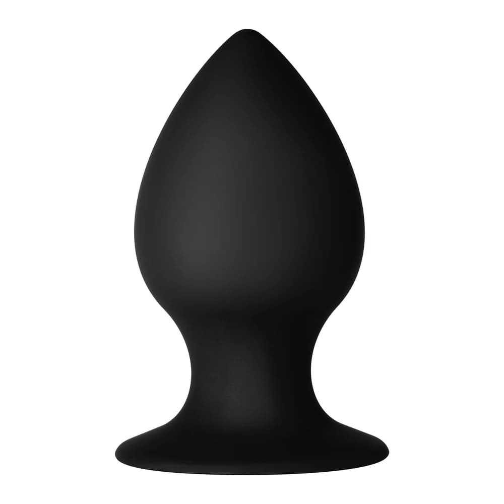 Forto F-98 Cone Silicone Anal Plug Large Black thumbnail