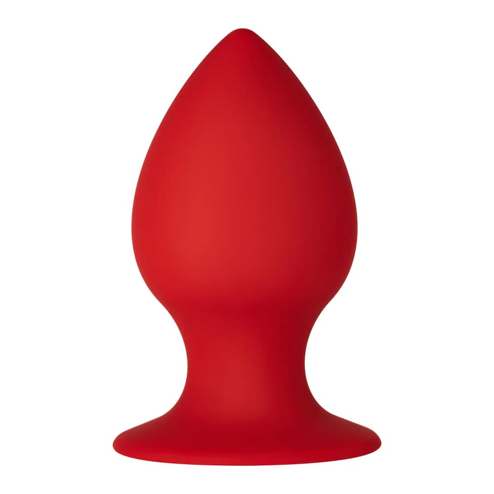 Forto F-98 Cone Silicone Anal Plug Large Red thumbnail