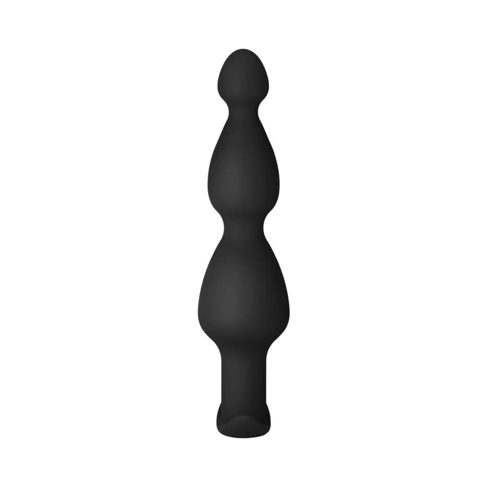 Forto F-52 Cone Beads Silicone Anal Plug Black thumbnail