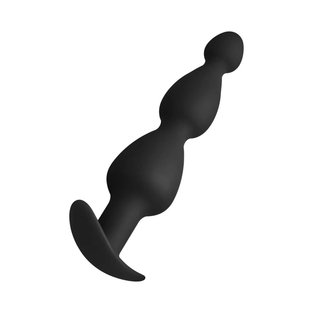 Forto F-52 Cone Beads Silicone Anal Plug Black thumbnail