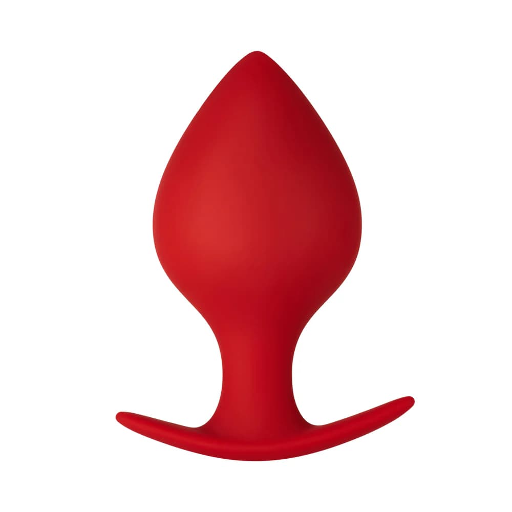 Forto F-60 Spade Silicone Anal Plug Medium Red thumbnail