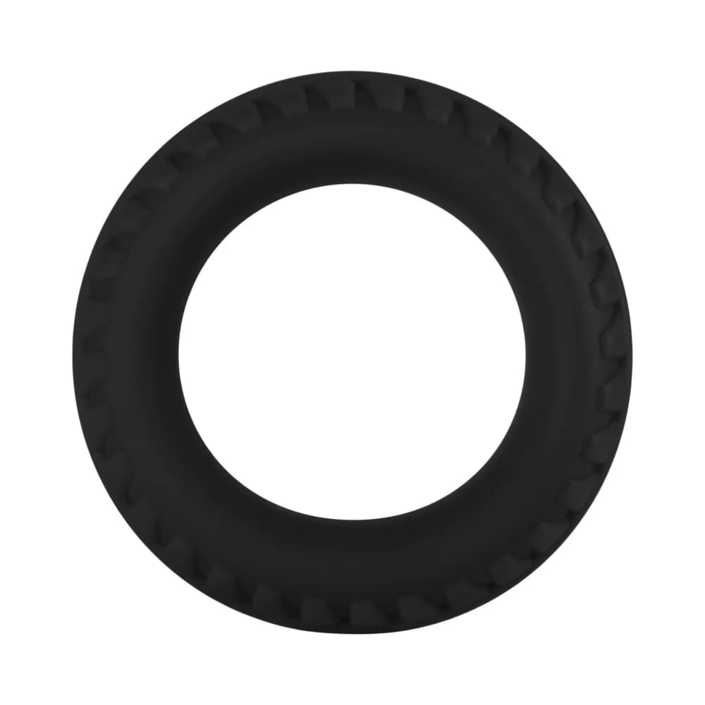 Forto F-12 Liquid Silicone Cockring 35mm Black thumbnail