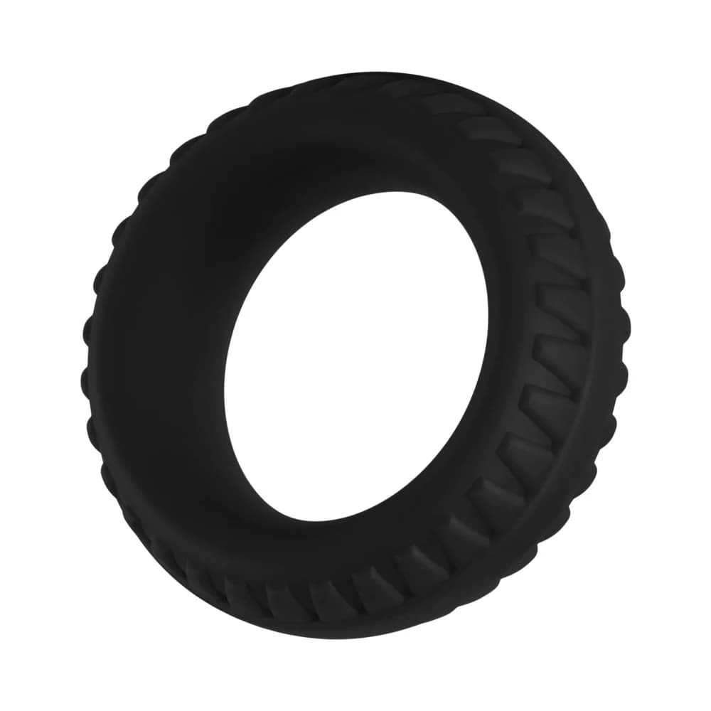 Forto F-12 Liquid Silicone Cockring 35mm Black thumbnail
