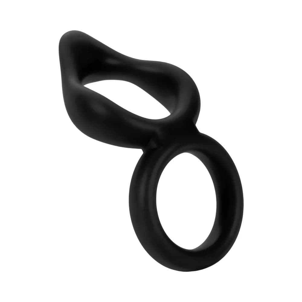 Forto F-88 Liquid Silicone Cock & Ball Ring Black thumbnail