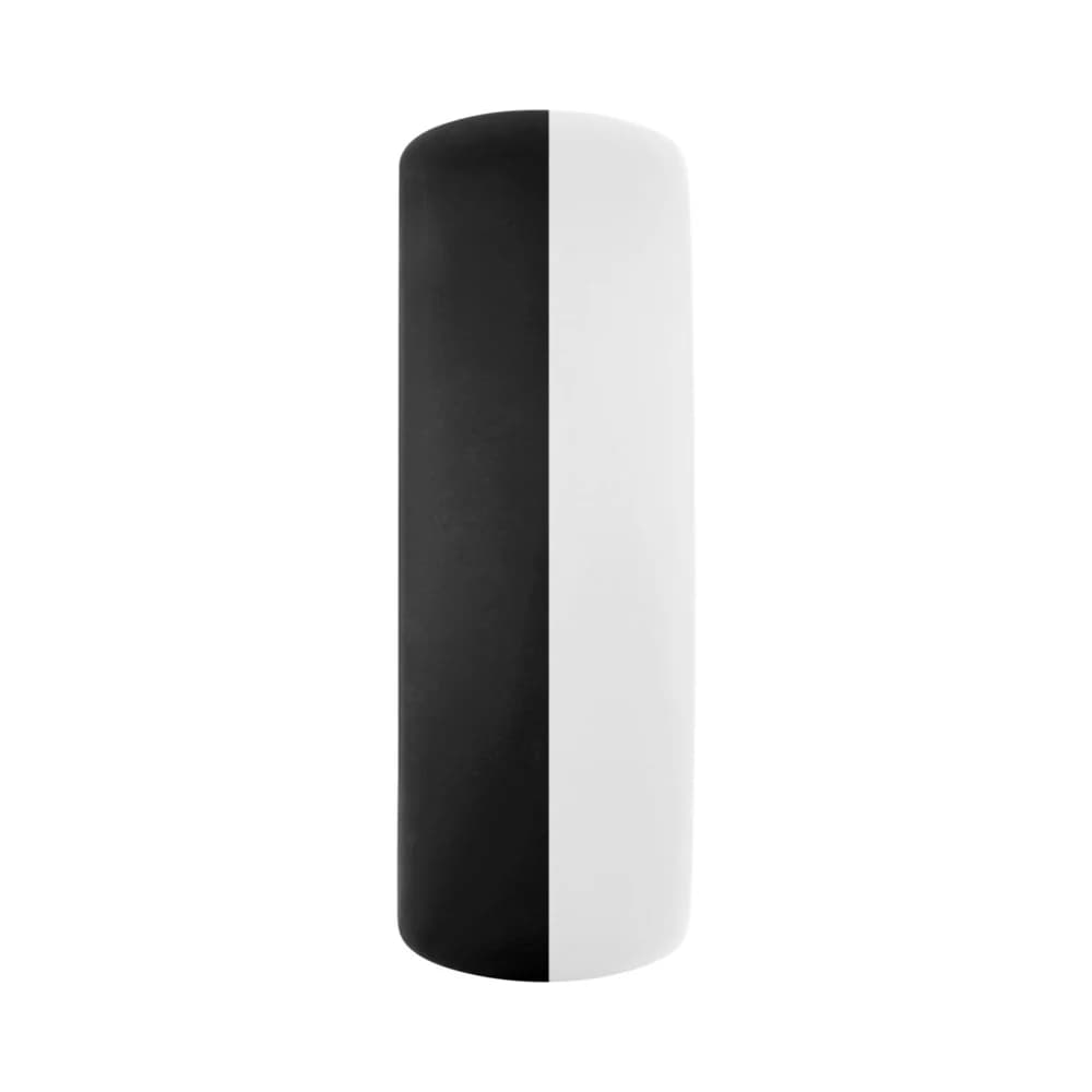 Forto F-19 Liquid Silicone 2-Tone Cockring Black/White thumbnail