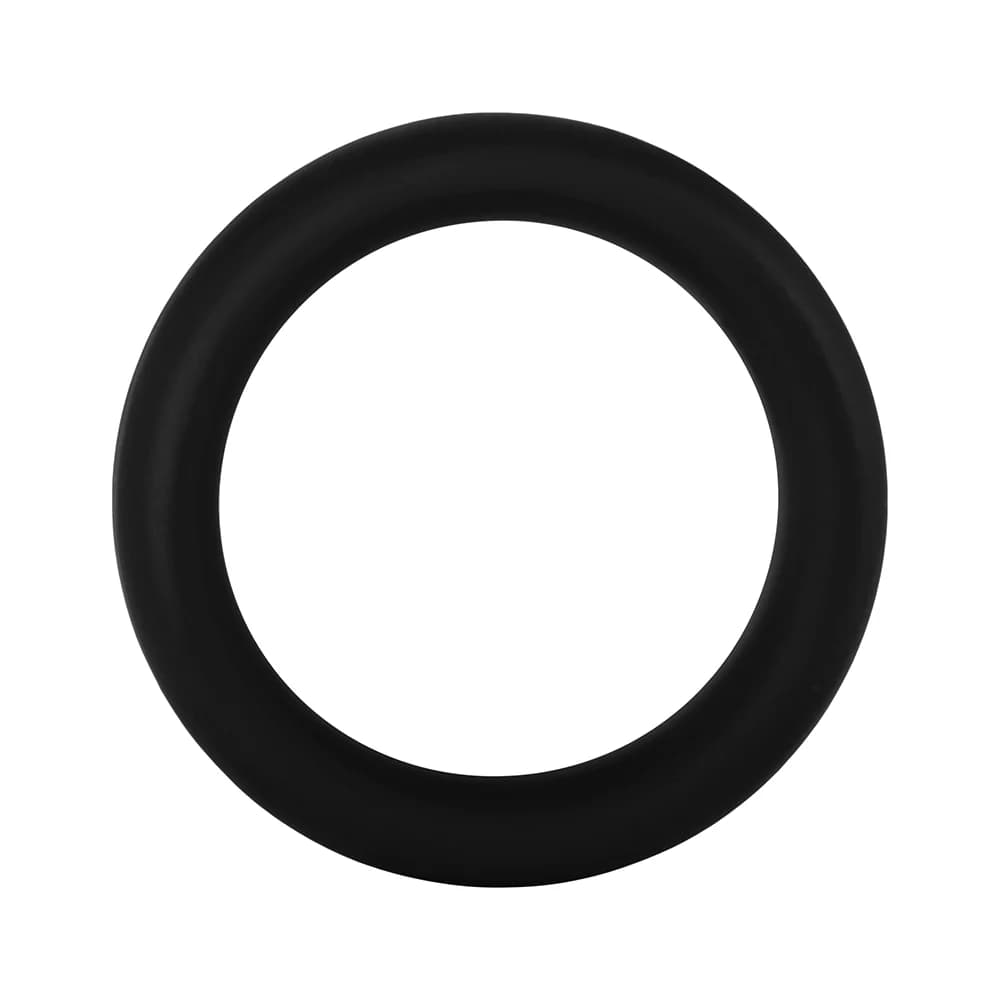 Forto F-64 Wide Liquid Silicone Cockring Medium Black thumbnail
