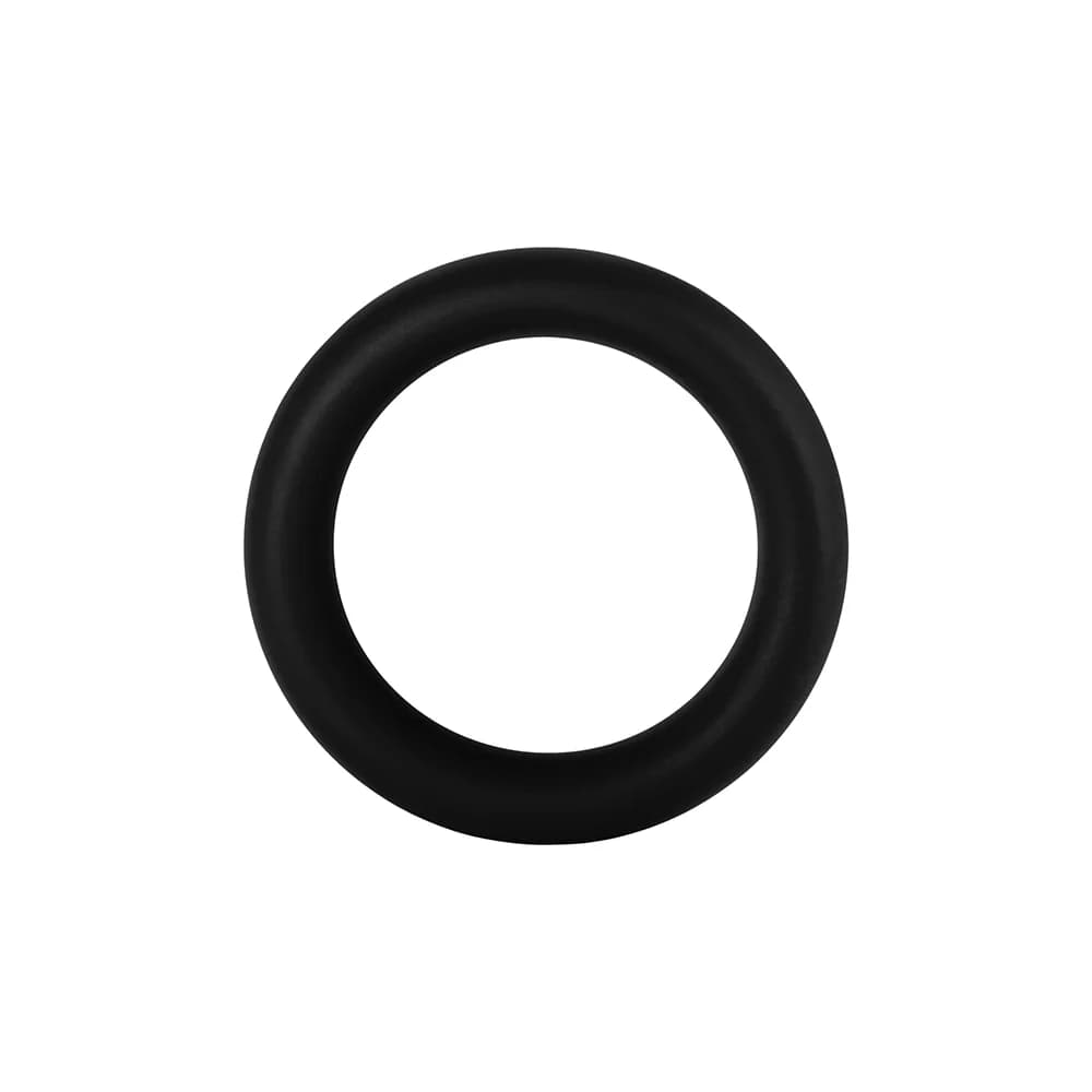 Forto F-64 Wide Liquid Silicone Cockring Small Black thumbnail