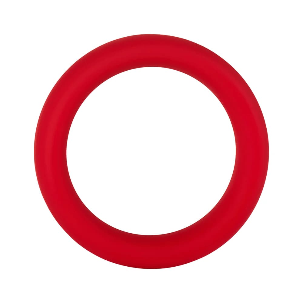 Forto F-64 Wide Liquid Silicone Cockring Medium Red thumbnail