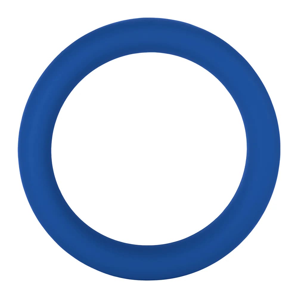 Forto F-64 Wide Liquid Silicone Cockring Large Blue thumbnail