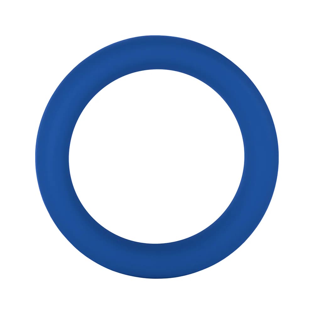 Forto F-64 Wide Liquid Silicone Cockring Medium Blue thumbnail