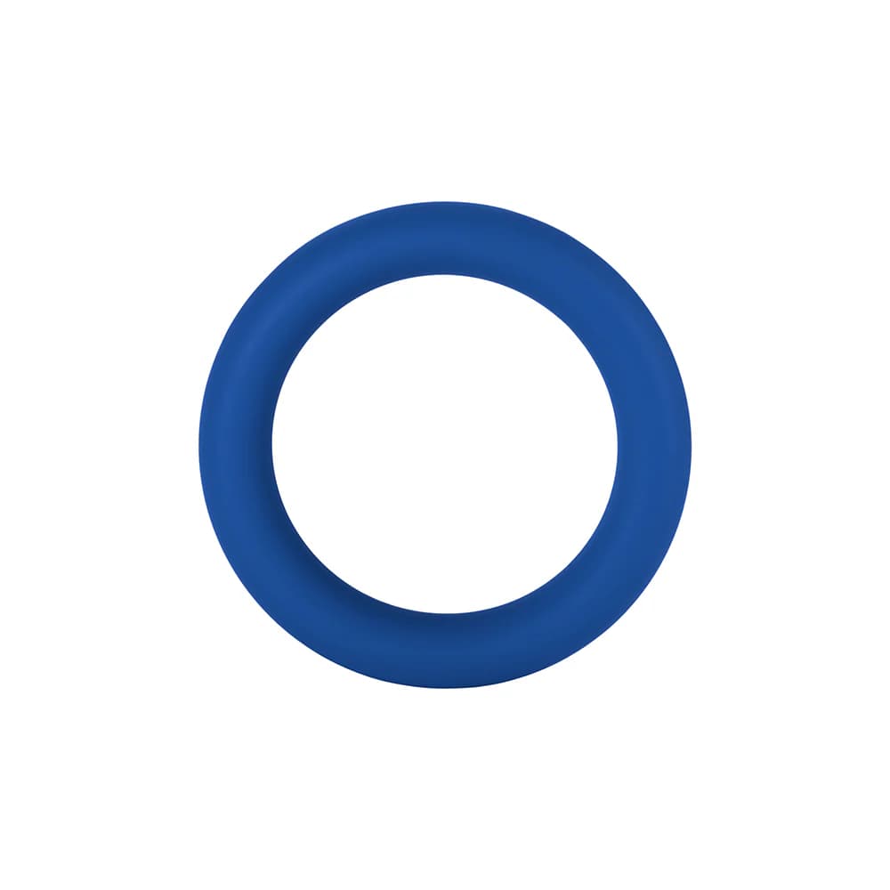 Forto F-64 Wide Liquid Silicone Cockring Small Blue thumbnail