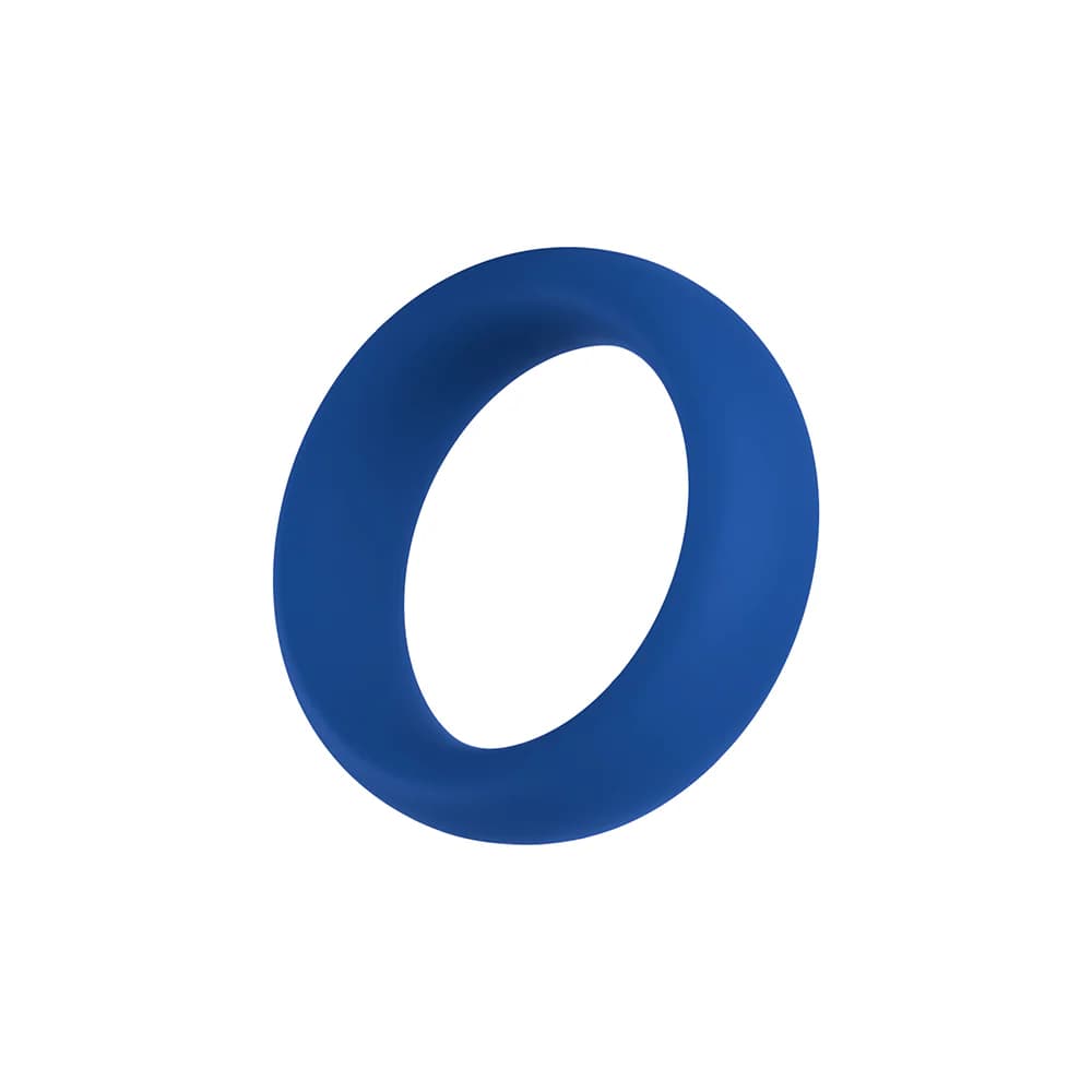 Forto F-64 Wide Liquid Silicone Cockring Small Blue thumbnail