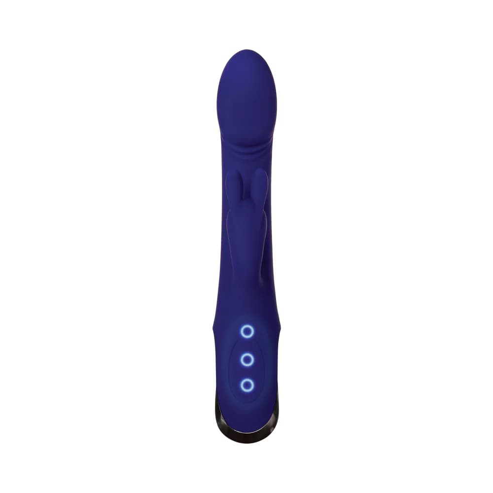 Evolved Bunny Buddy Rechargeable Silicone Rabbit Vibrator Blue thumbnail