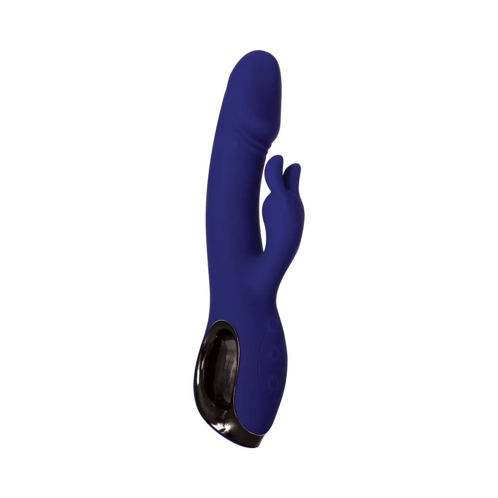 Evolved Bunny Buddy Rechargeable Silicone Rabbit Vibrator Blue thumbnail