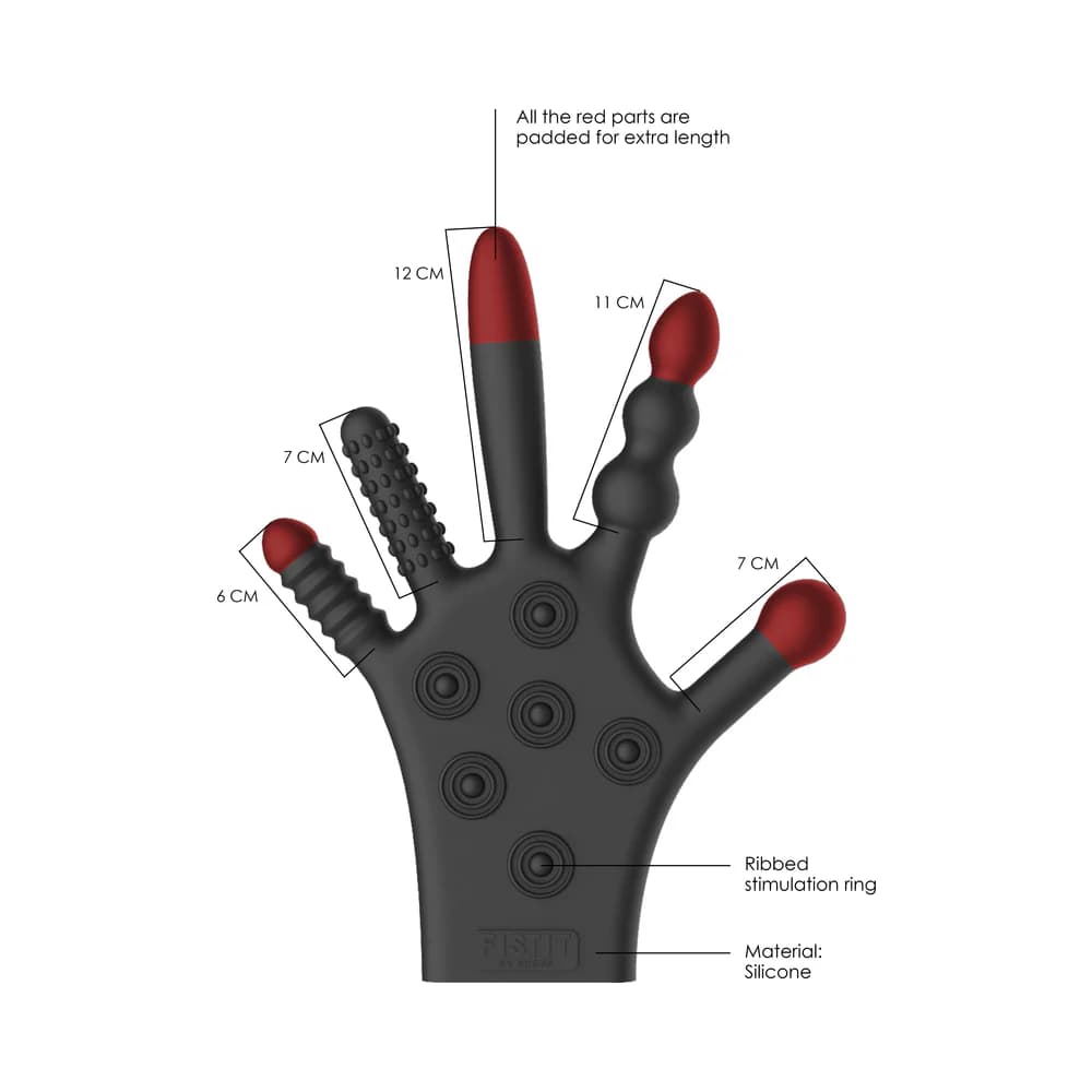 Fist It Silicone Stimulation Glove Black thumbnail