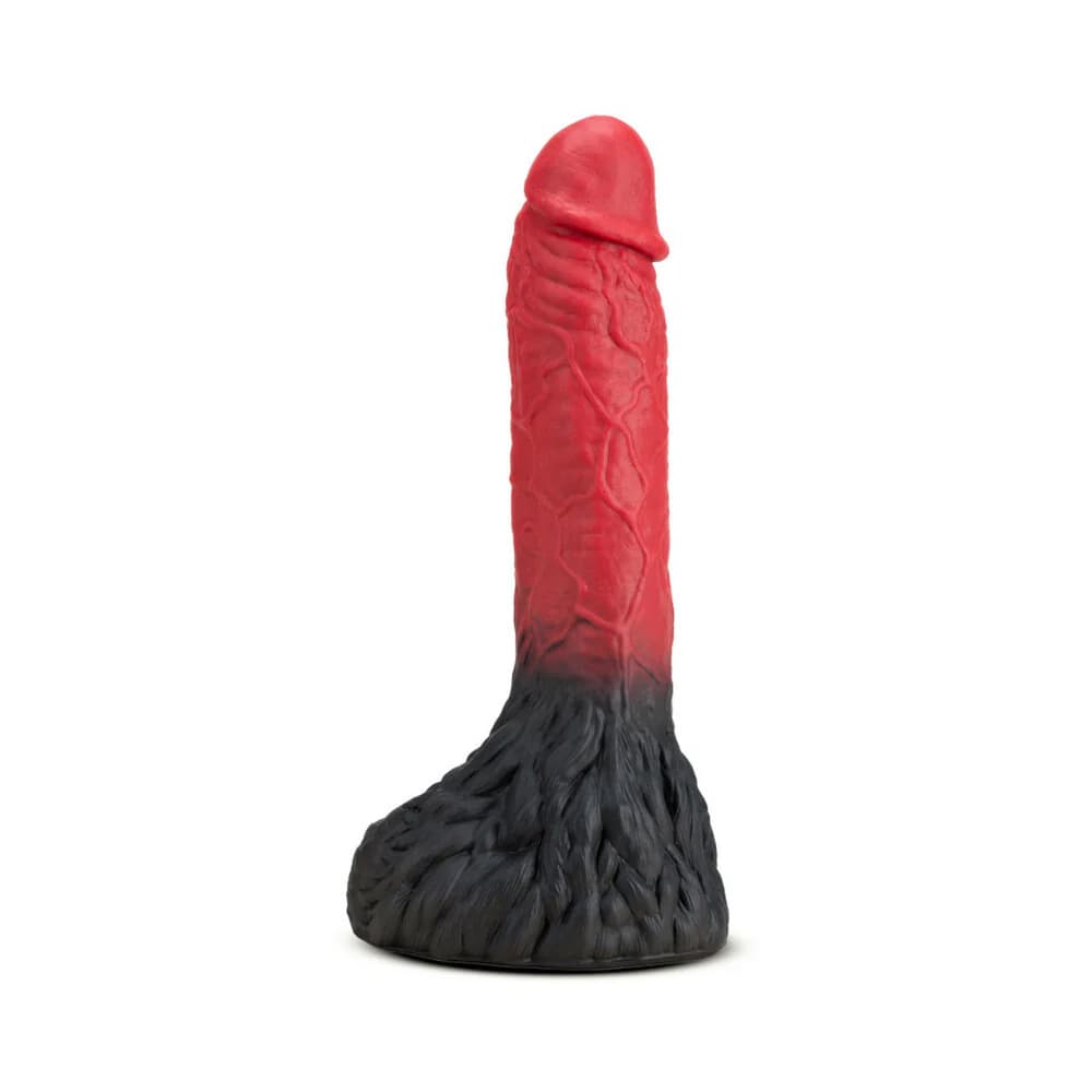The Realm Lycan 10.5 in. Silicone Lock On Fantasy Werewolf Dildo Red thumbnail