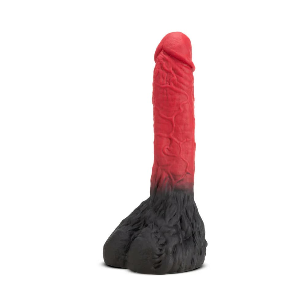 The Realm Lycan 10.5 in. Silicone Lock On Fantasy Werewolf Dildo Red thumbnail