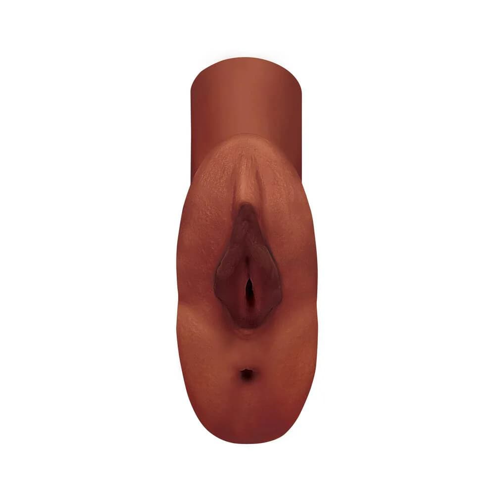 PDX Plus Perfect Pussy Double Stroker Brown thumbnail