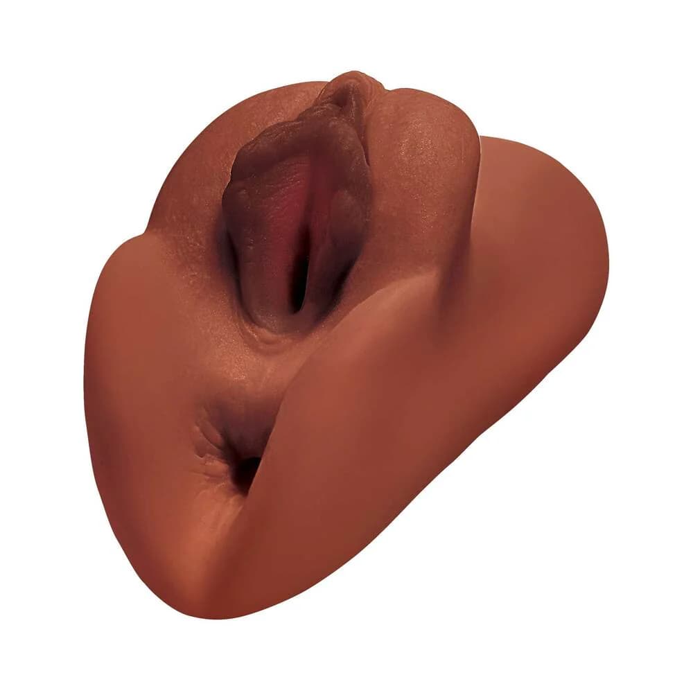 PDX Plus Perfect Pussy Double Stroker Brown thumbnail