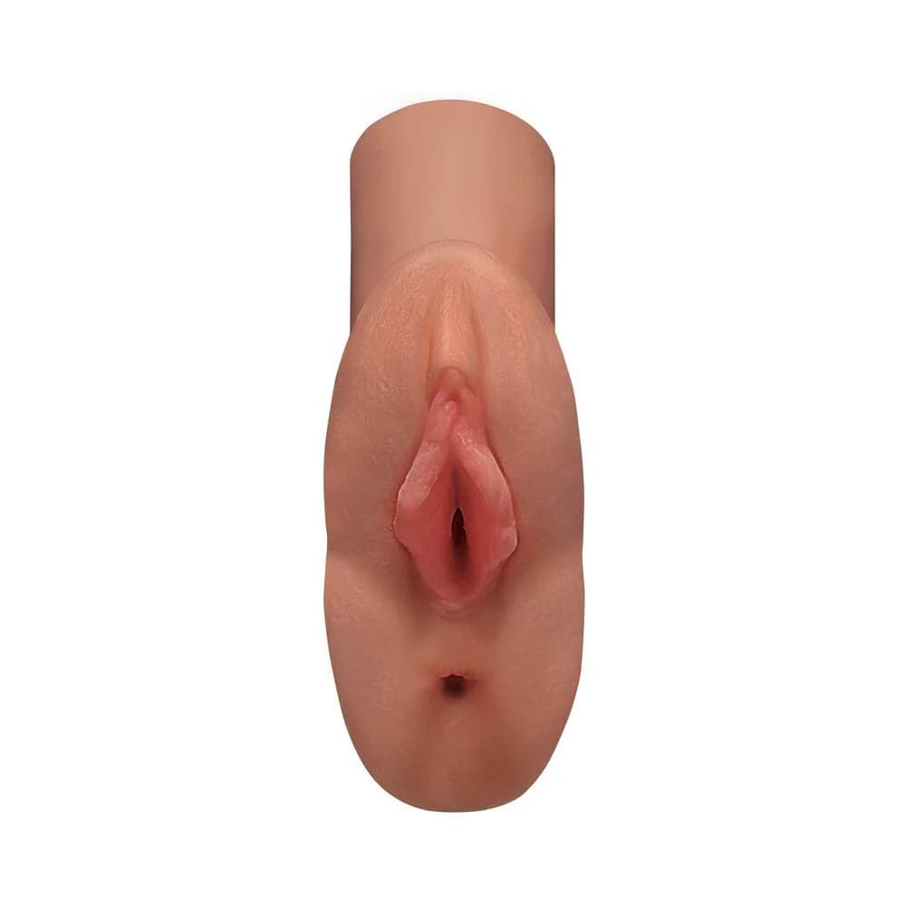 PDX Plus Perfect Pussy Double Stroker Tan thumbnail