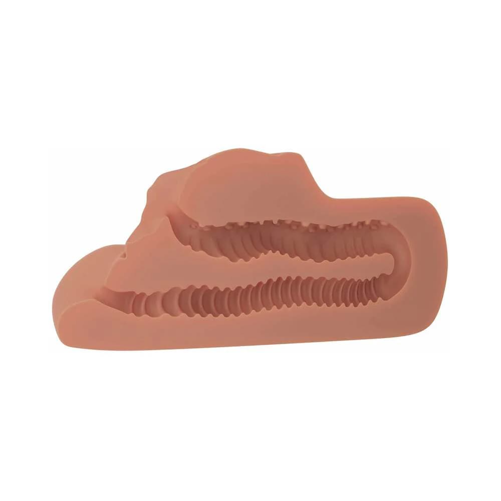 PDX Plus Perfect Pussy Double Stroker Tan thumbnail