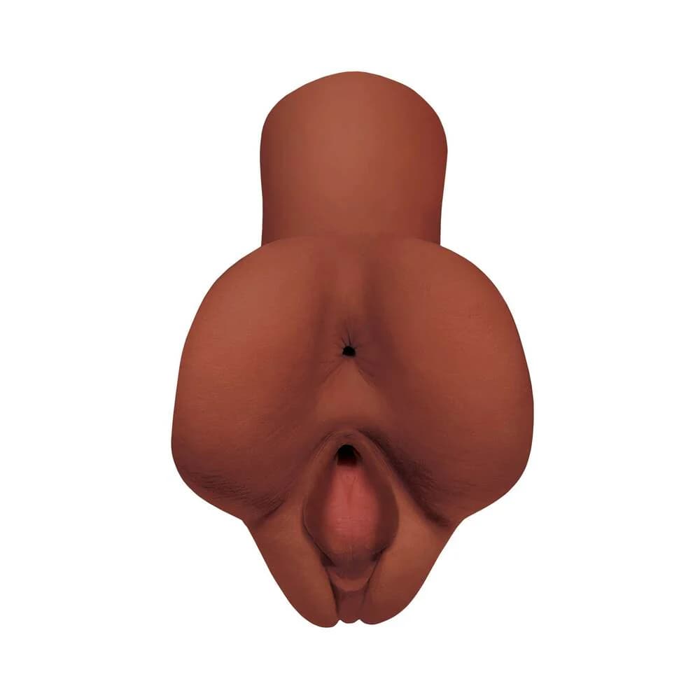 PDX Plus Pick Your Pleasure Dual Entry Stroker Brown thumbnail