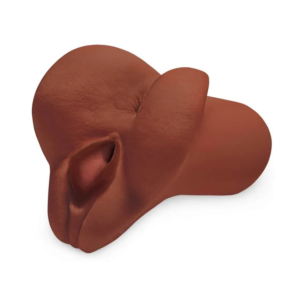 PDX Plus Pick Your Pleasure Dual Entry Stroker Brown thumbnail