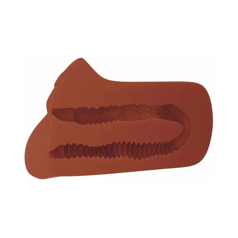 PDX Plus Pick Your Pleasure Dual Entry Stroker Brown thumbnail