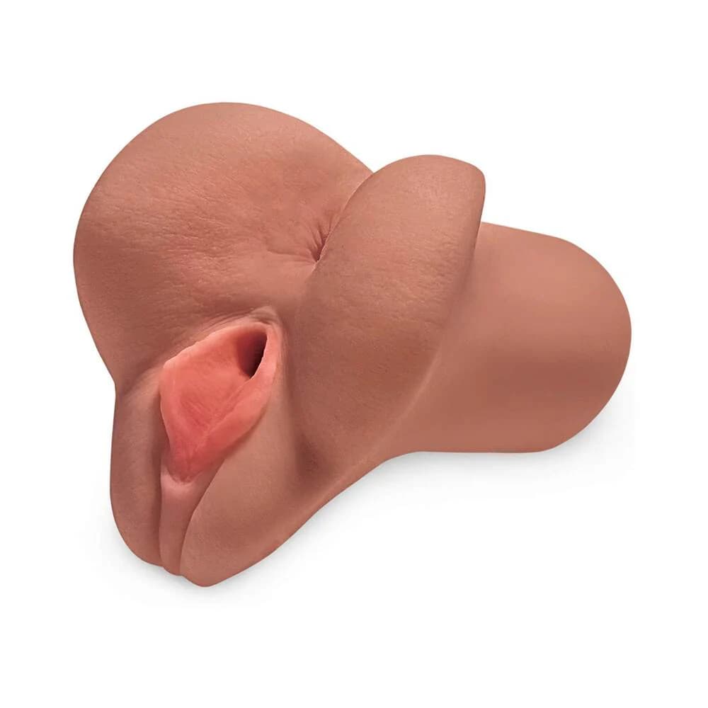 PDX Plus Pick Your Pleasure Dual Entry Stroker Tan thumbnail