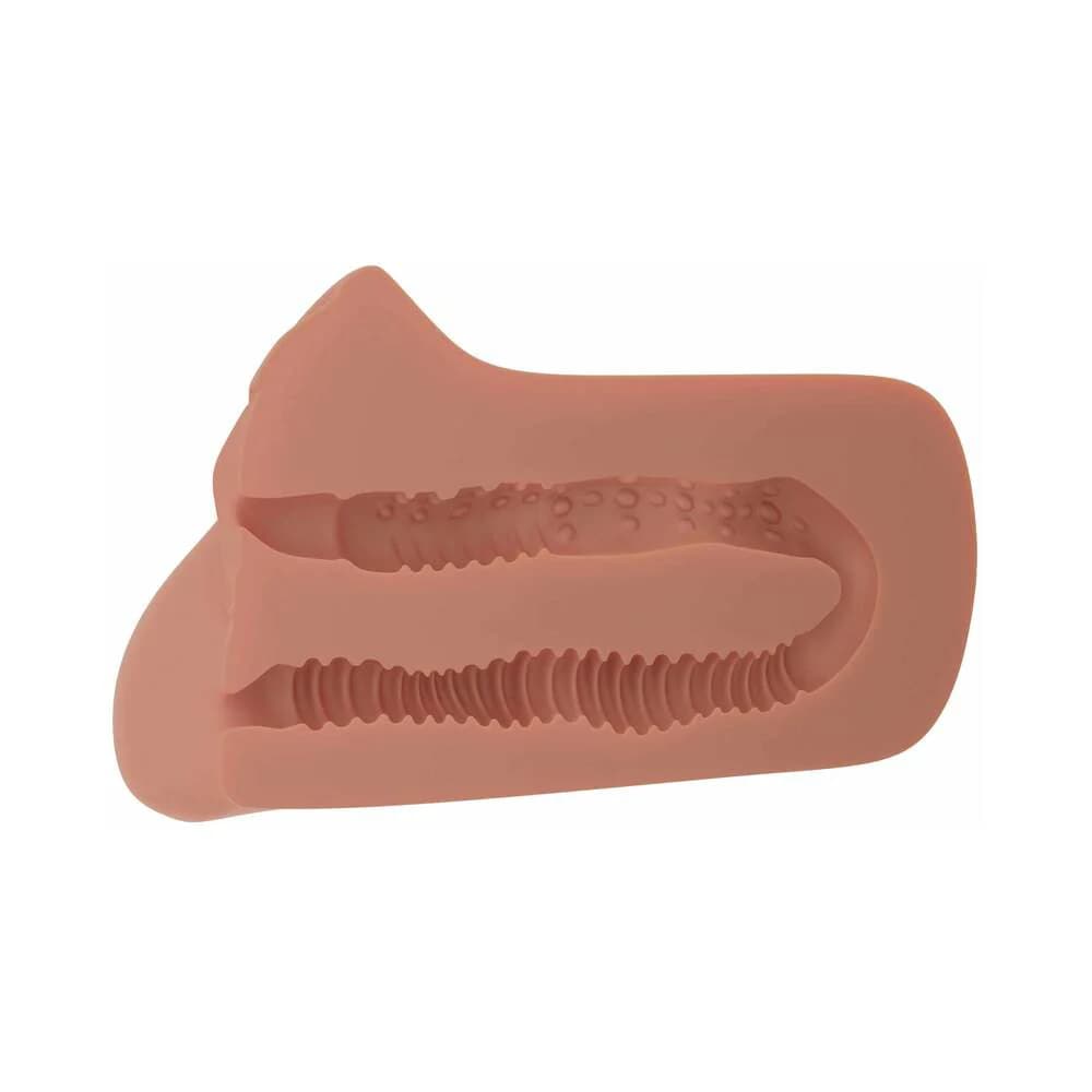 PDX Plus Pick Your Pleasure Dual Entry Stroker Tan thumbnail