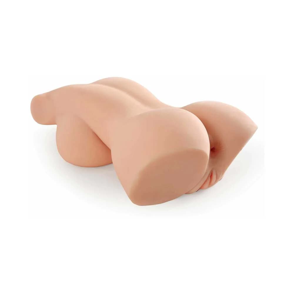 PDX Plus Perfect 10 Torso Dual Entry Masturbator Beige thumbnail