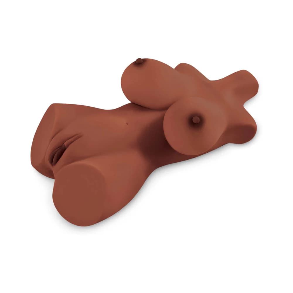 PDX Plus Perfect 10 Torso Dual Entry Masturbator Brown thumbnail