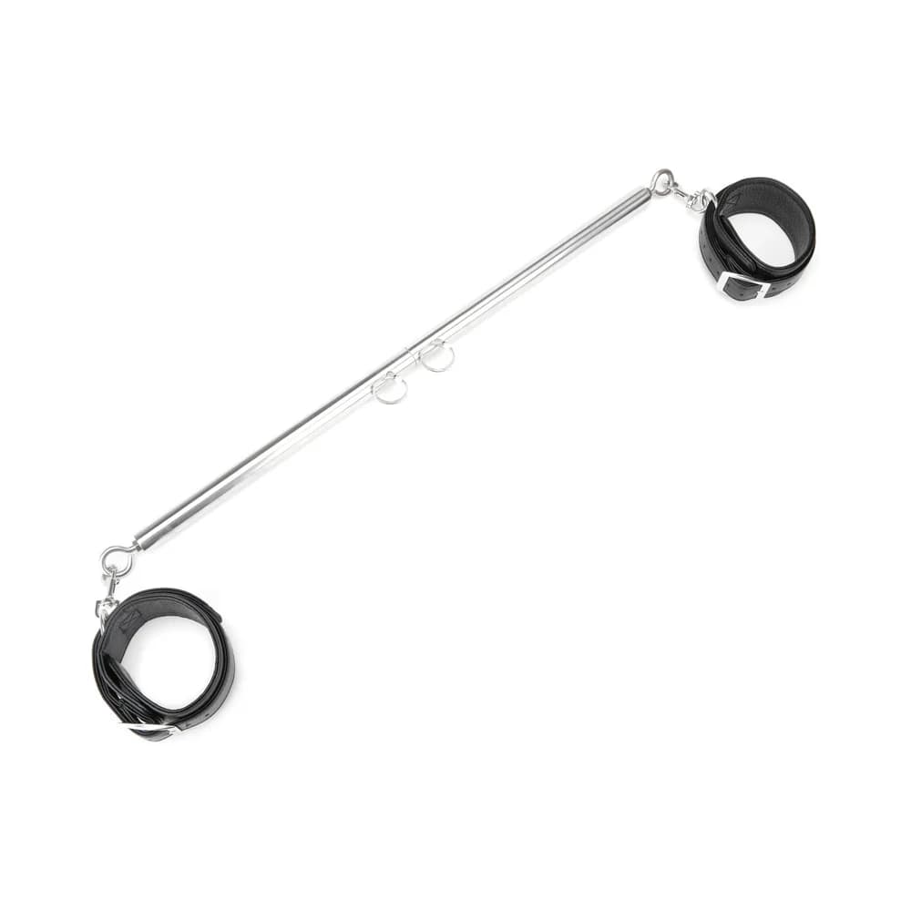 Lux Fetish Expandable Spreader Bar Set with Detachable Leatherette Cuffs thumbnail
