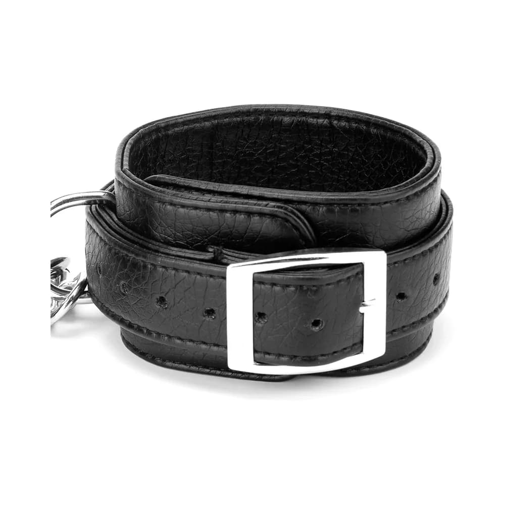 Lux Fetish Expandable Spreader Bar Set with Detachable Leatherette Cuffs thumbnail