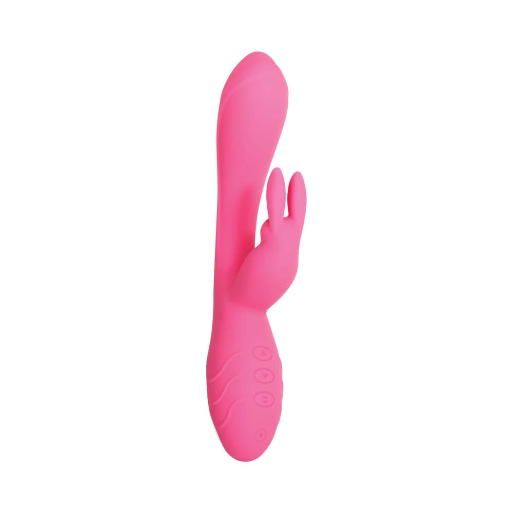 Evolved Bunny Kisses Rechargeable Silicone Rabbit Vibrator Pink thumbnail