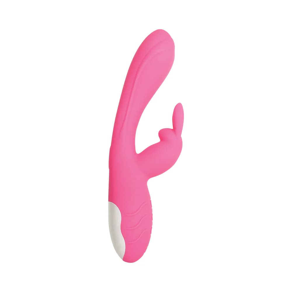 Evolved Bunny Kisses Rechargeable Silicone Rabbit Vibrator Pink thumbnail