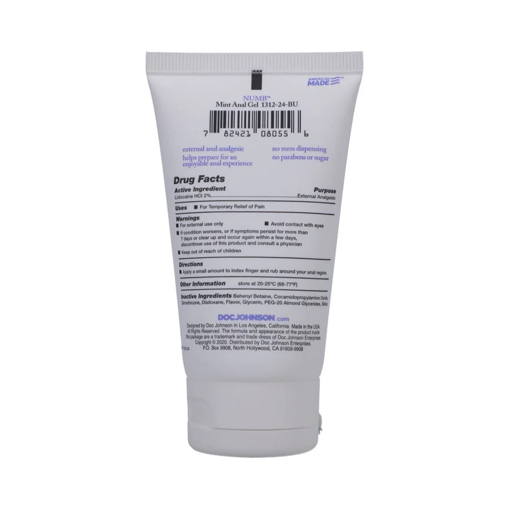 Doc Johnson Numb Anal Gel Mint 2 oz. Bulk thumbnail