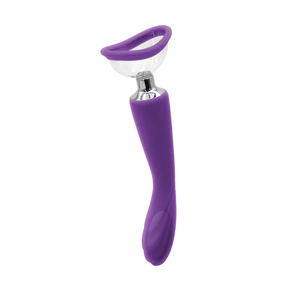 INYA Pump N Vibe Rechargeable Dual-Ended Vibrator & Pump Set Purple thumbnail