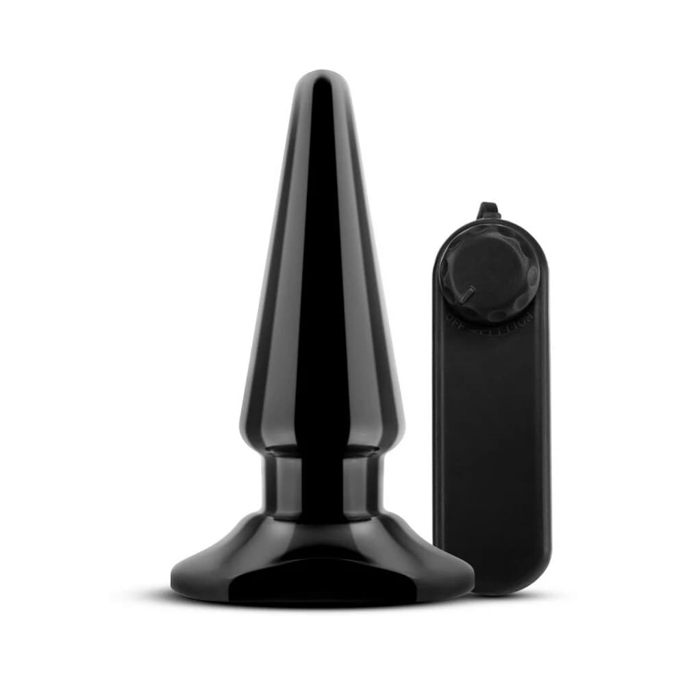Anal Adventures Basic Vibrating Anal Pleaser Remote-Controlled Plug Black thumbnail