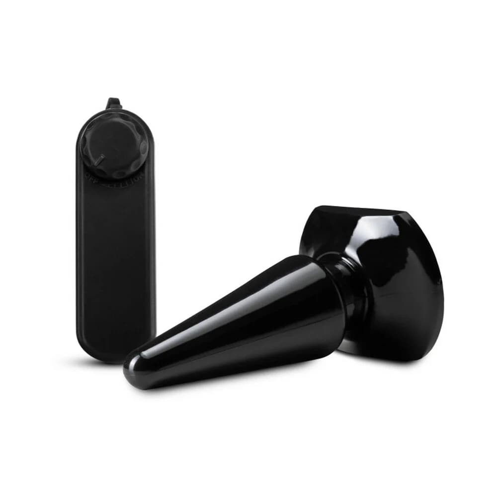 Anal Adventures Basic Vibrating Anal Pleaser Remote-Controlled Plug Black thumbnail