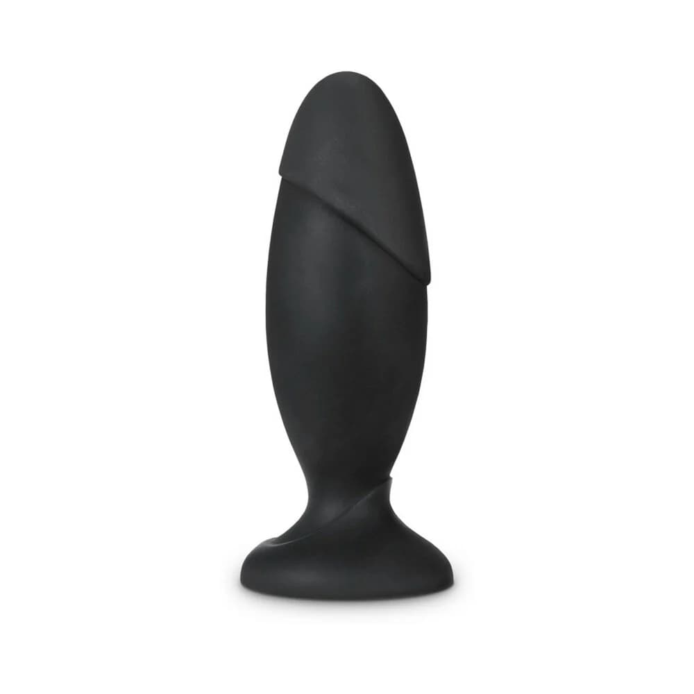 Anal Adventures Platinum Silicone Rocket Plug Black thumbnail